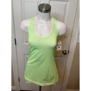 Lululemon Bright Green White Polka Dot Racerback Tank Top, Size 4